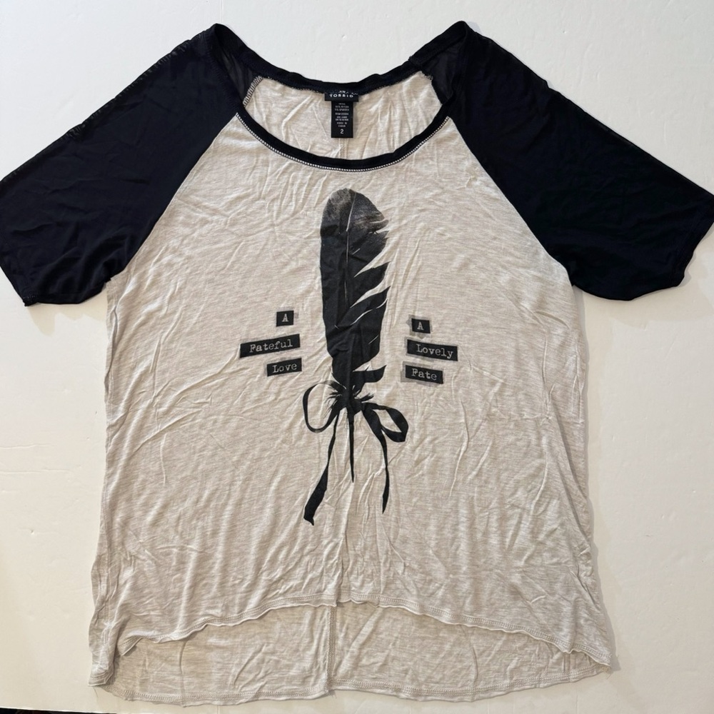 Torrid Raglan Sleeve Graphic Tee